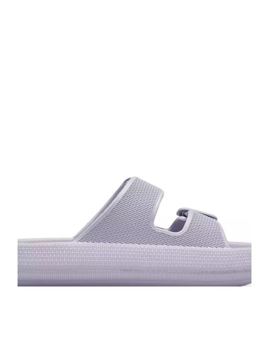 Flache Sandalen für Damen in Lila Farbe