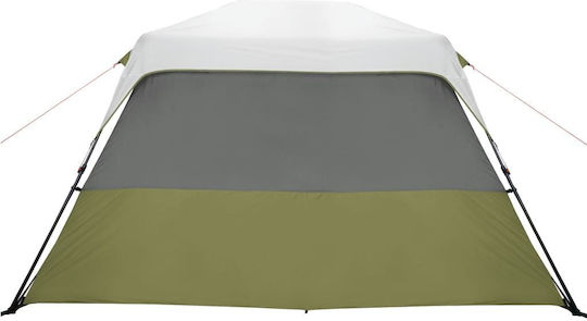 vidaXL Camping Tent Cabin Green for 6 People 344x282x212cm