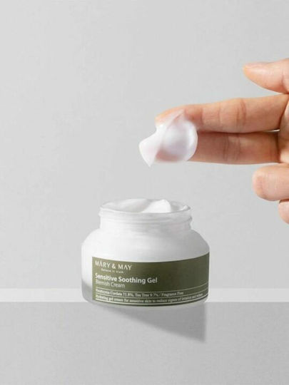 Mary & May Sensitive Soothing Light Gel-Κρέμα Προσώπου για Ενυδάτωση, Ατέλειες & Ερυθρότητα με Υαλουρονικό Οξύ & Πανθενόλη 70gr