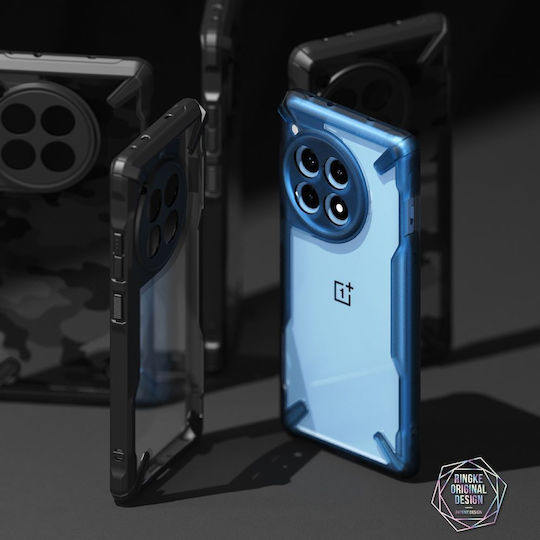 Ringke Fusion X Umschlag Rückseite Silikon / Kunststoff 2mm mit Band Transparent (OnePlus 12R)