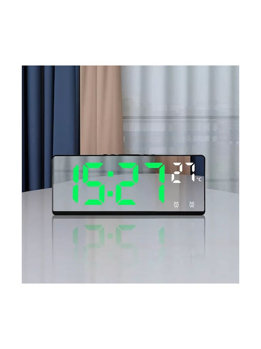 Ceas Digital de Masă cu Alarmă Alb
