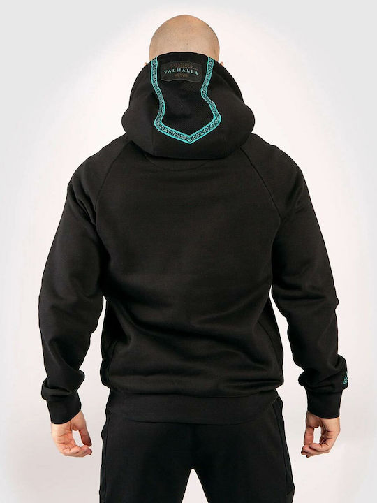 Суитшърт с Качулка Black/Blue