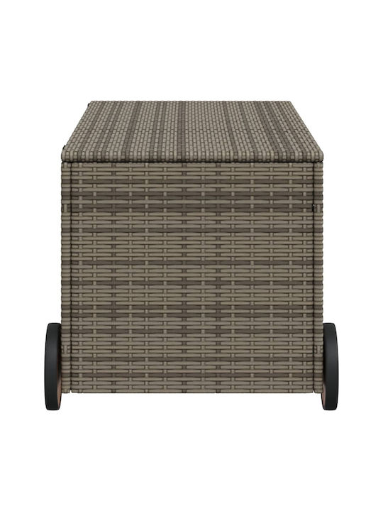 vidaXL Outdoor Storage Box 190lt Gray L107xW55xH50cm