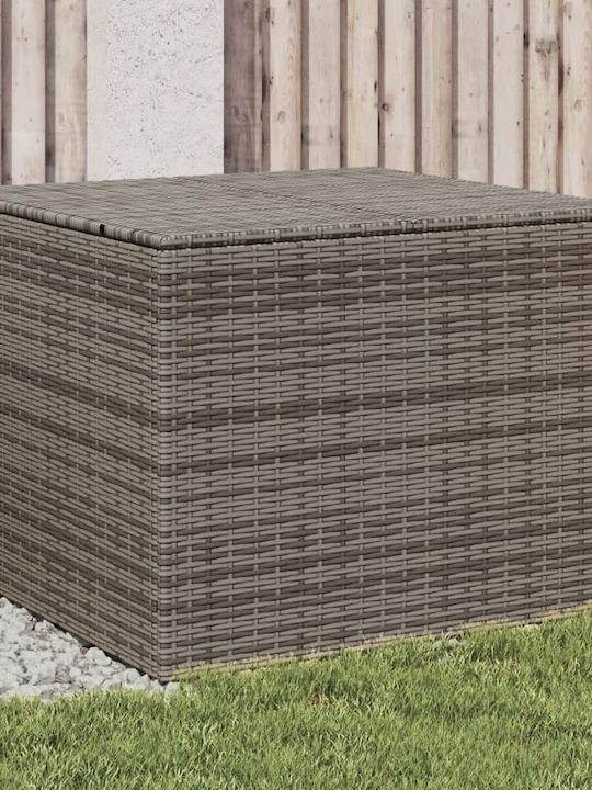vidaXL Outdoor Storage Box 291lt Gray L80xW75xH59cm