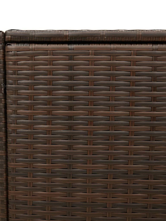 vidaXL Outdoor Storage Box 283lt Brown L127xW55xH56cm
