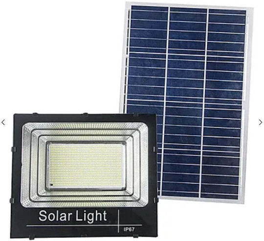 Proiector LED Solar Etanș 100W Alb Rece 6500K cu Fotocelul și Telecomandă IP67