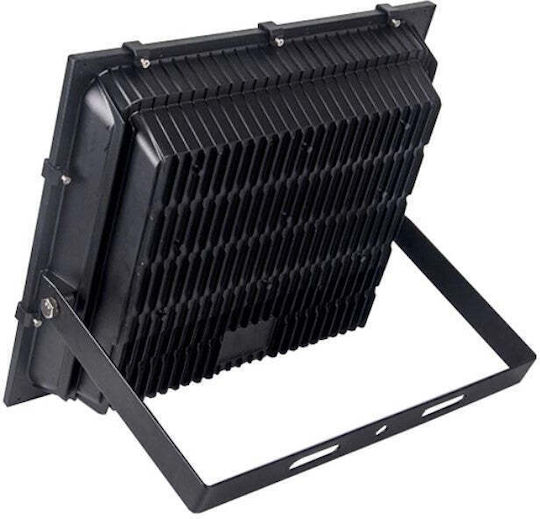 Proiector LED Solar Etanș 100W Alb Rece 6500K cu Fotocelul și Telecomandă IP67