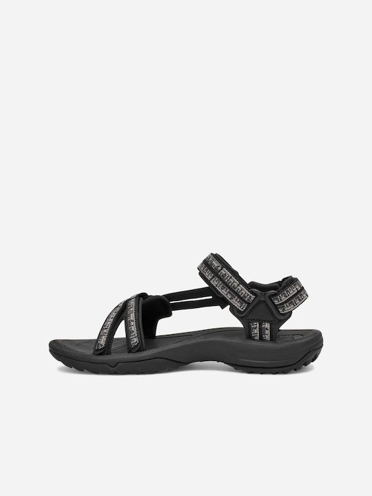 Teva Damen Flache Sandalen in Schwarz Farbe