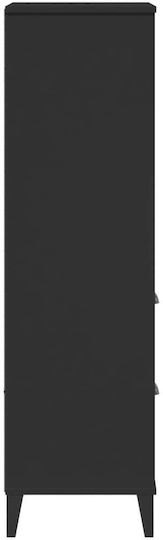 Bibliothek Schwarz 60x35x123cm