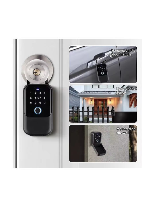 Smart Combination Key Holder with Horseshoe Metallic and Keyboard 7.2x5.2x12.2cm