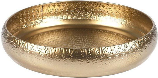 Urban Living Metallic Round Decorative Tray