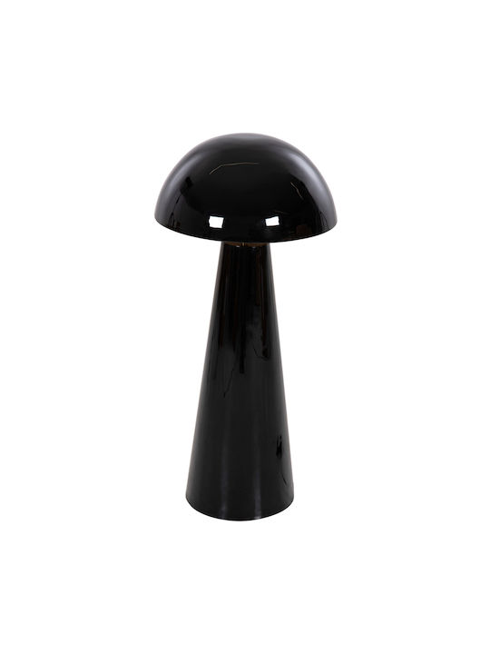 HomeMarkt Metal Table Lamp for Socket E27 with Black Shade and Base
