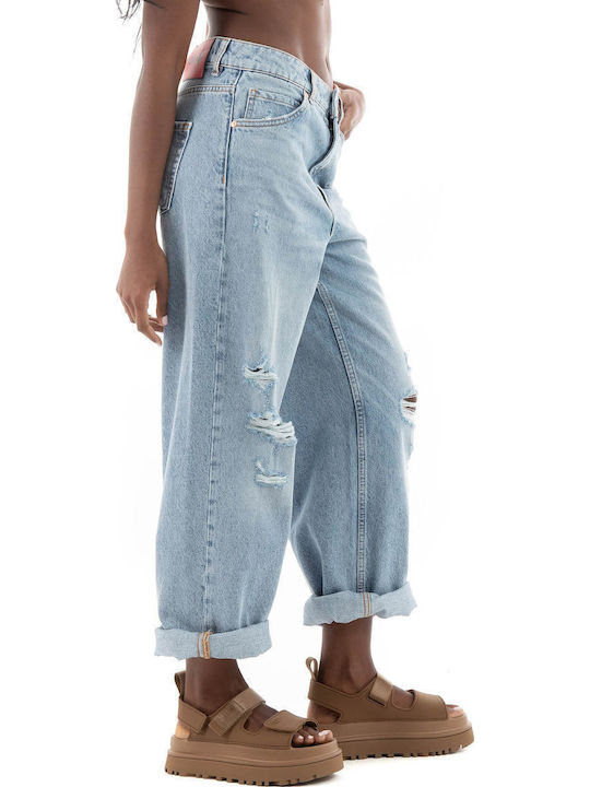 Gisanna Women's Jean Trousers in Relaxed Fit Light Blue