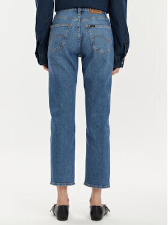 Lee Carol Women's Jean Trousers in Straight Line Blue