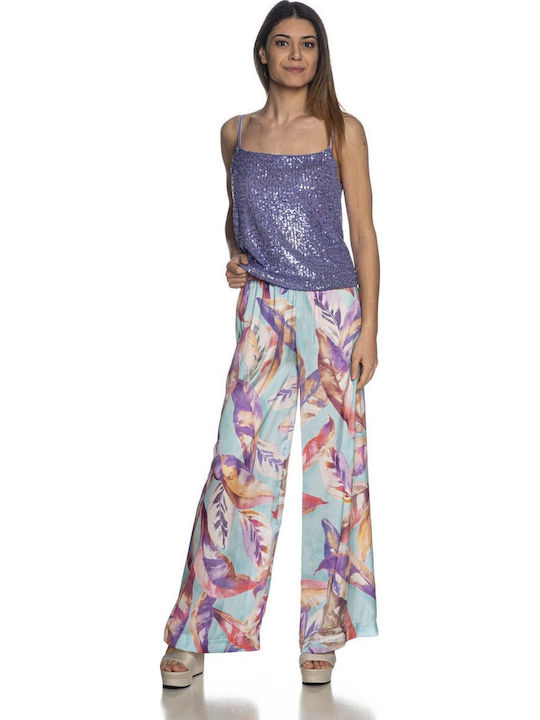 Femei Din material textil Pantaloni cu elastic