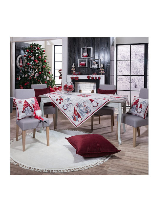 Teoran Weihnachtlich Tischtuch Stoff Gray L140xB180cm.