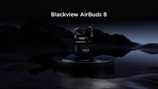 BlackView Airbuds 8 Bluetooth Handsfree Ακουστικά με Θήκη Φόρτισης Μαύρα
