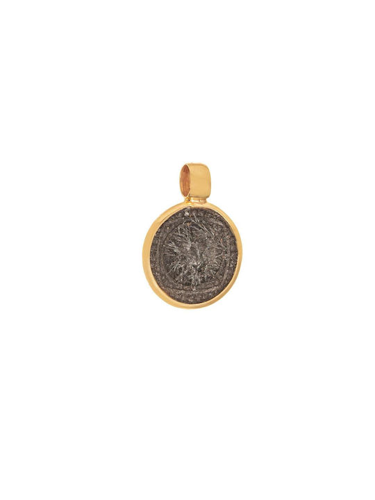 Senzio Belibasakis Halskette Konstantin Amulett aus Gold 9 K