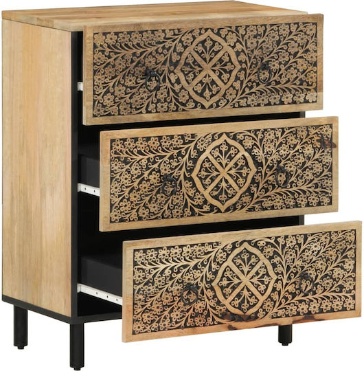 Kabinett Aufbewahrung mit 2 Schubladen L60xB33xH75cm