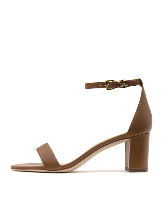 Leder Sandalen Tabac Braun