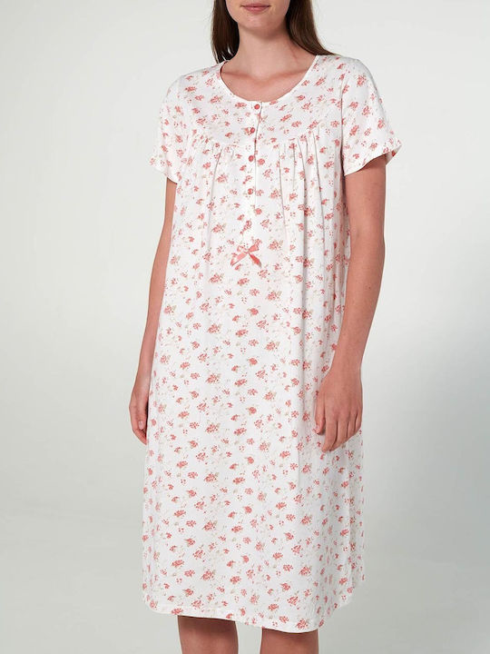 Vamp Women's Summer Cotton Nightgown Multi