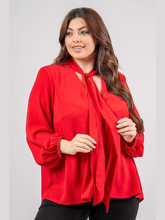 Lovesize Women's Long Sleeve Shirt Red