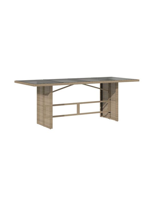 Set Sala De Mese Pentru Exterior 9 Piese Bej Cu Perne