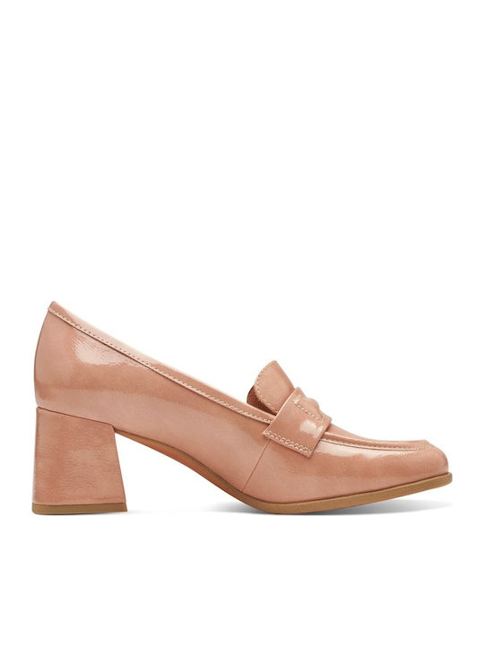 Pumps mit mittelhohem Absatz Rosa