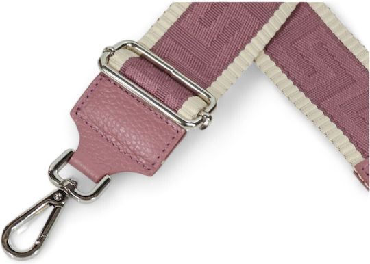 Passaggio Leather Λουρί για Πλεκτή Τσάντα Ροζ
