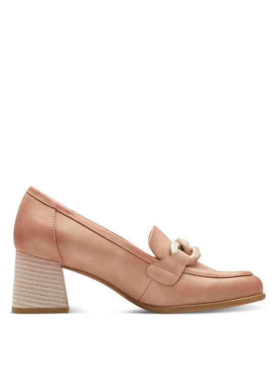 Marco Tozzi Synthetic Leather Pink Medium Heels