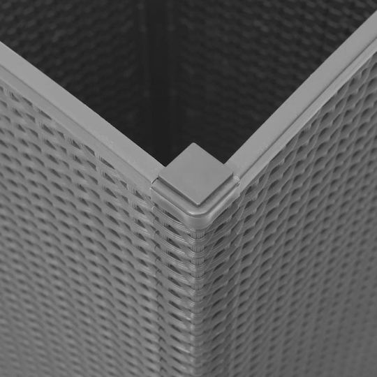 vidaXL Set 2 Planters Plastic Grey