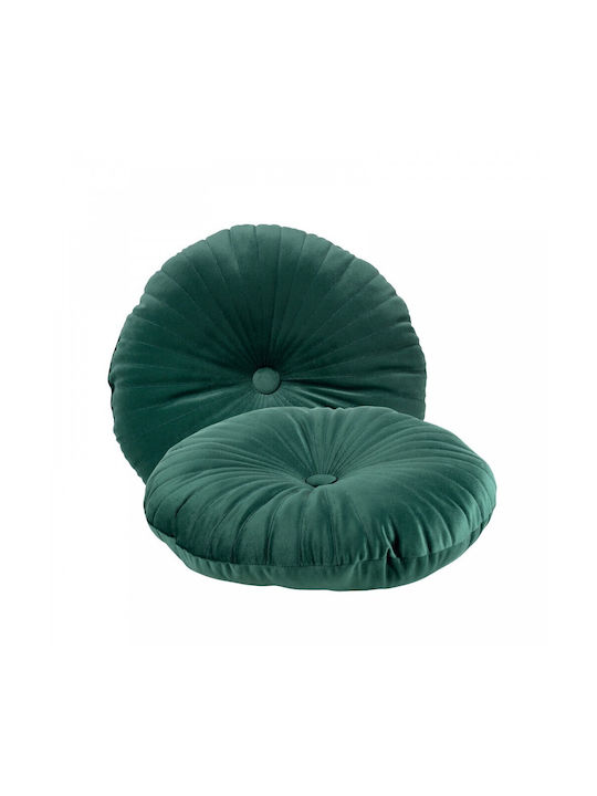 Das Home Sofa Cushion 0267 In Green Velvet 38x38cm