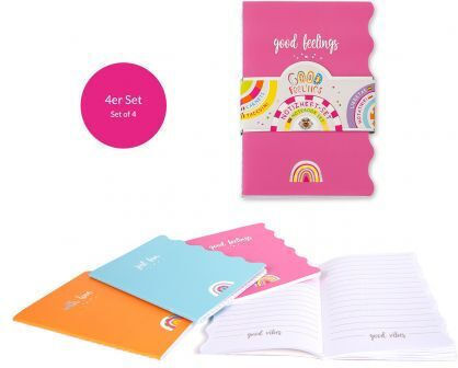 Set 4 Notizbücher