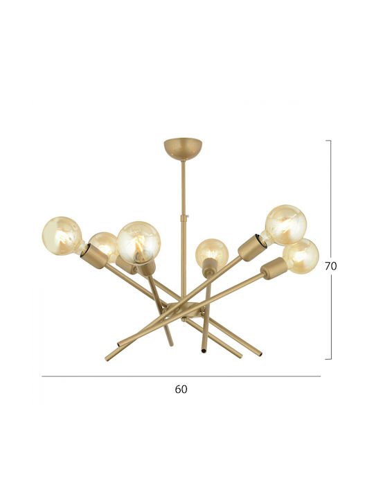 HomeMarkt Suspendat Candelabru Aur