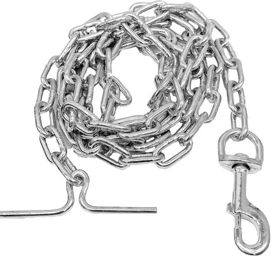 Cresman Dog Leash/Lead Chain in Silver color 2m