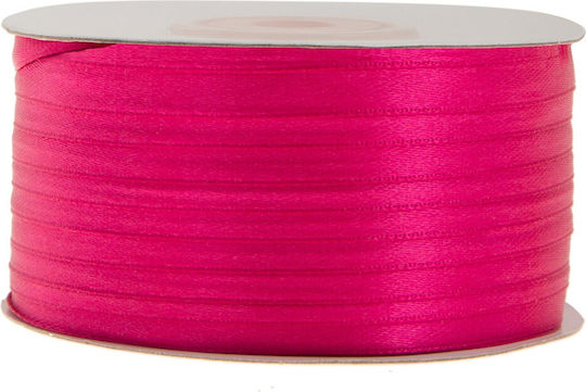 Satin,σατεν Band Doppelseitig Monochrom Rosa 100meters mit Breite 6mm