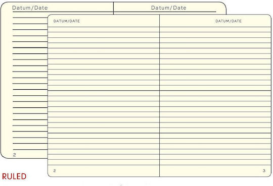 Leuchtturm1917 Σημειωματάριο A6 123 Φύλλων Ριγέ Κίτρινο