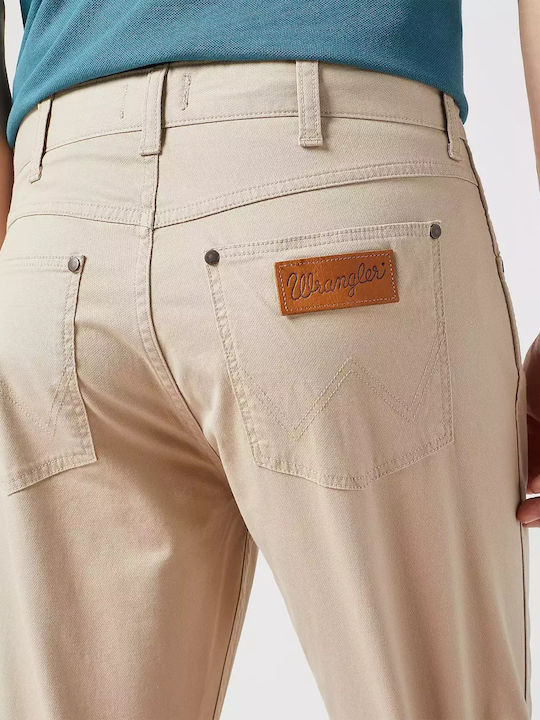 Greensboro 803 Men's Elastic Jeans Pants With Regular Straight Fit Beige
