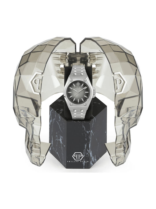 Philipp Plein Uhr Batterie mit Metallarmband Philipp Plein Uhr Batterie mit Metallarmband