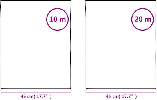 Матирано фолио за прозорци прозрачно сиво PVC прозрачно 0.45 X 10 м 0.45 X 20 м