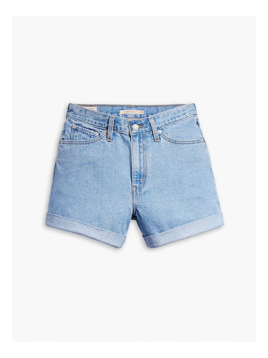 Rolled Women's Jean Shorts Light Blue