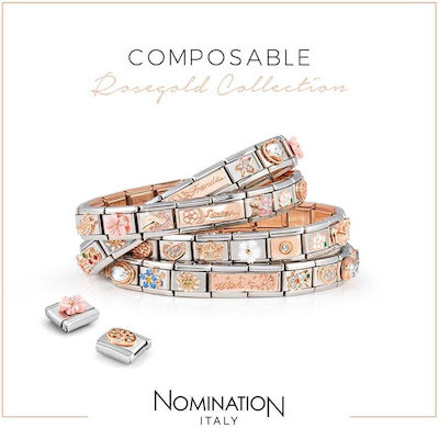 Nomination Composable Classic Metallisch Durchzieh-Motiv für Schmuck