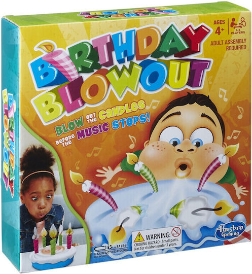 Επιτραπέζιο Παιχνίδι Birthday Blowout για 1-4 Παίκτες 4+ Ετών Hasbro