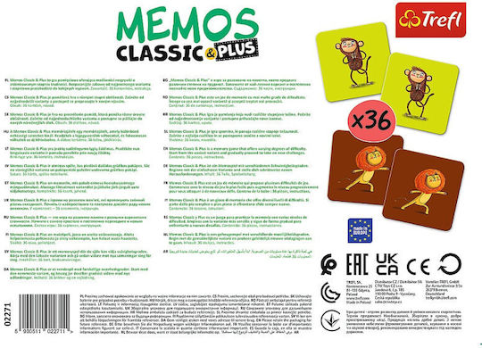 Настолна игра Memo Let's Move 3+ години (EN) Trefl