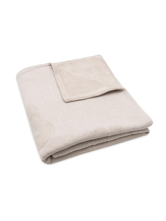 Jollein Blanket Cot Fleece Coral Nougat/Coral 150x100cm
