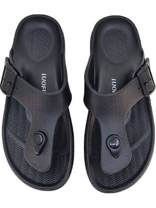 Flip Flops in Sandal Style in Black Colour