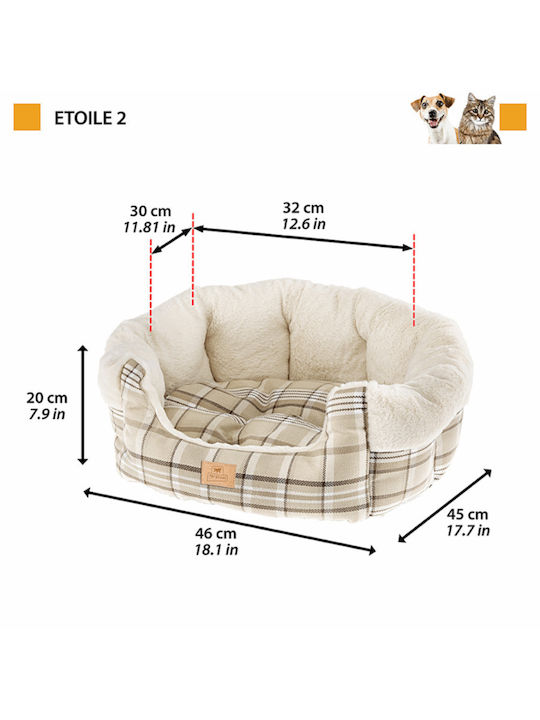 Ferplast Etoile Καναπές Σκύλου Μπεζ 45x46εκ. Ferplast Etoile Καναπές Σκύλου Μπεζ 45x46εκ.