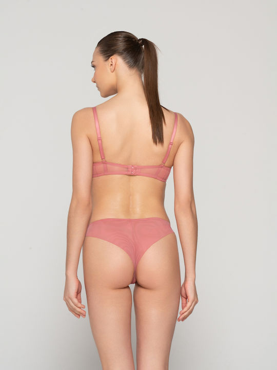 Luna Balconette Balconette Bra with Light Padding Pink