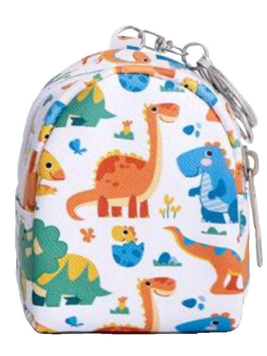 Tatu Moyo Kids Wallet with Zipper & Keychain White