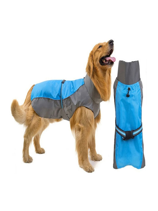 Waterproof Dog Coat Blue 75cm